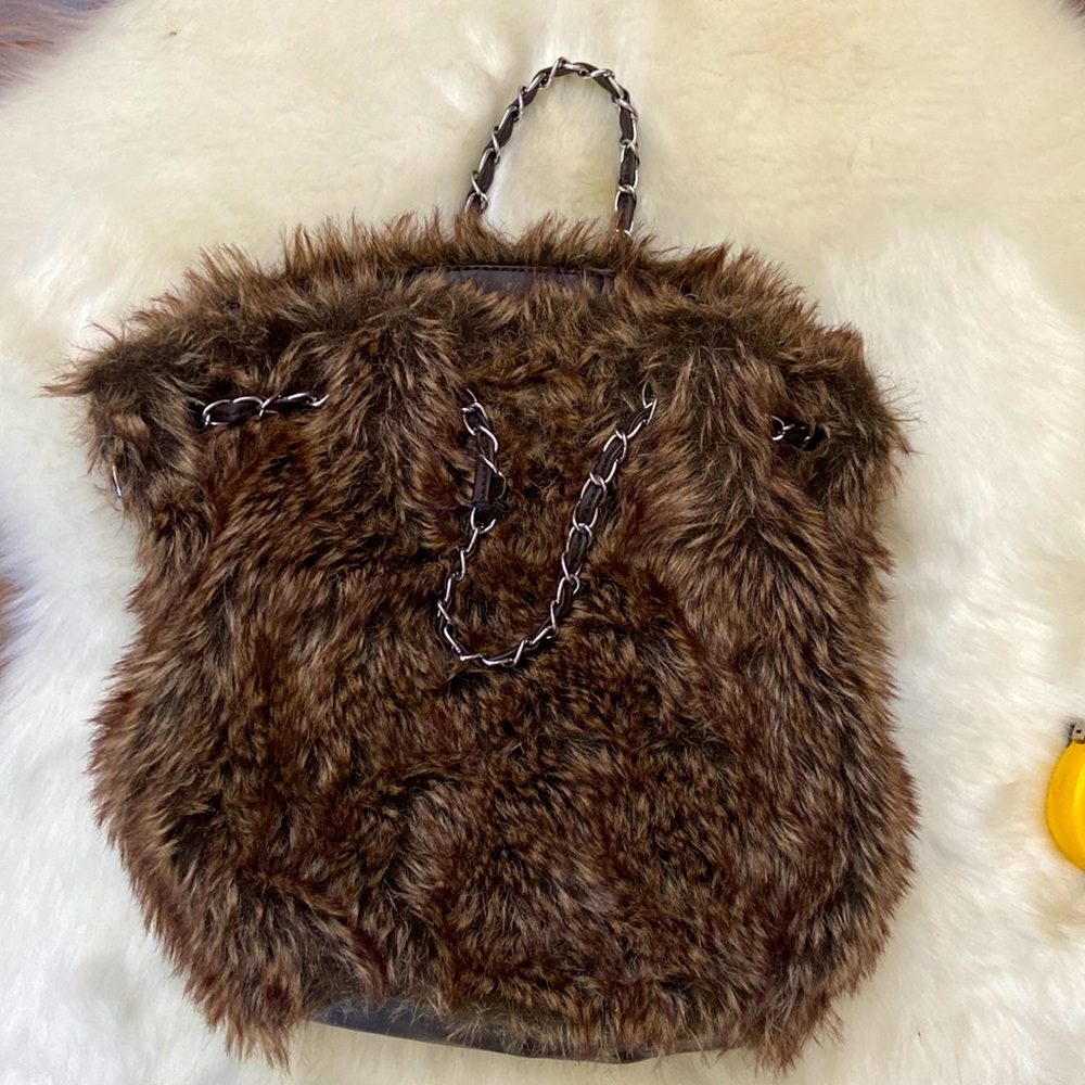 Cute faux fur bag